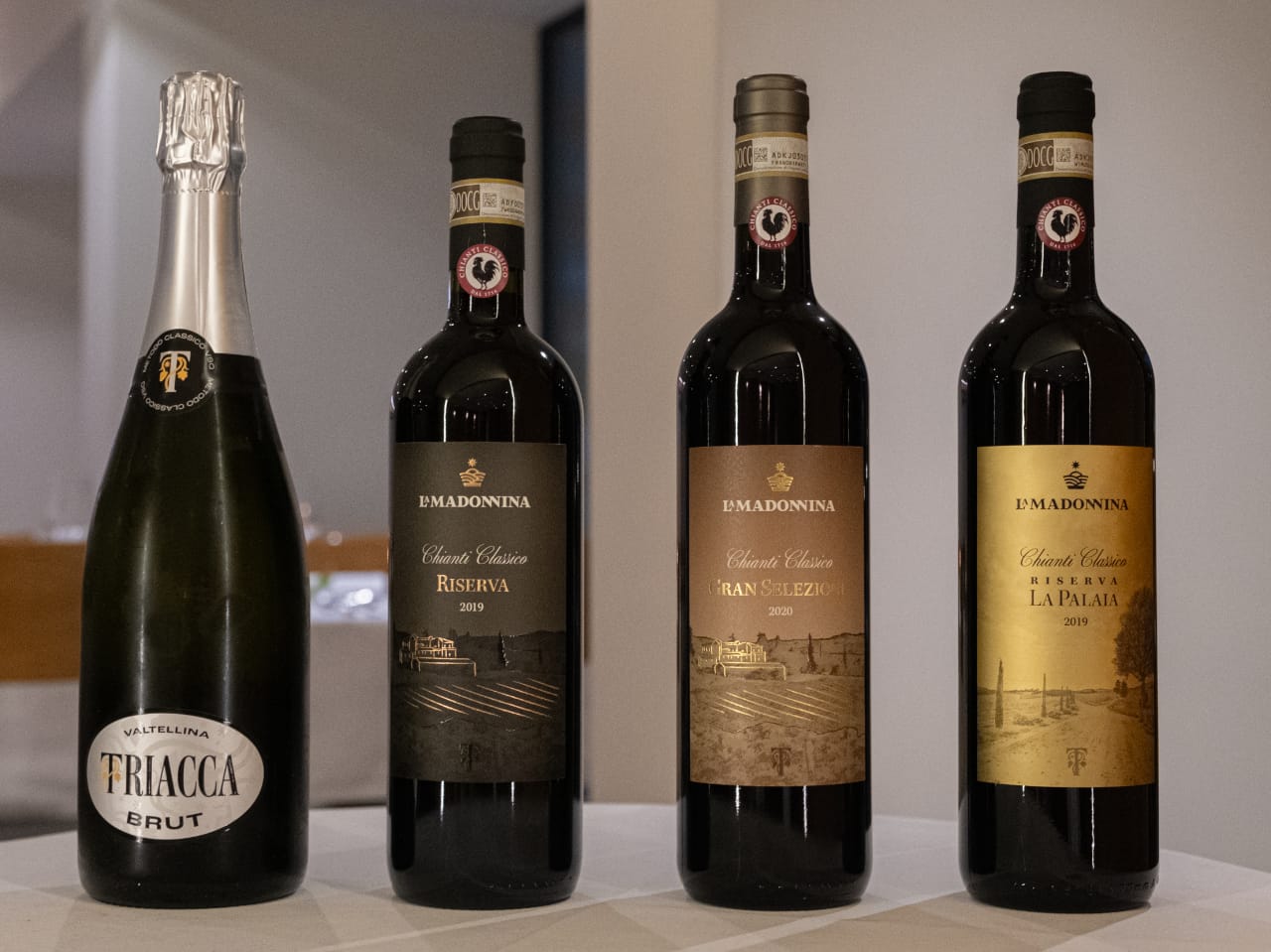 I vini della casa vinicola Fratelli Triacca